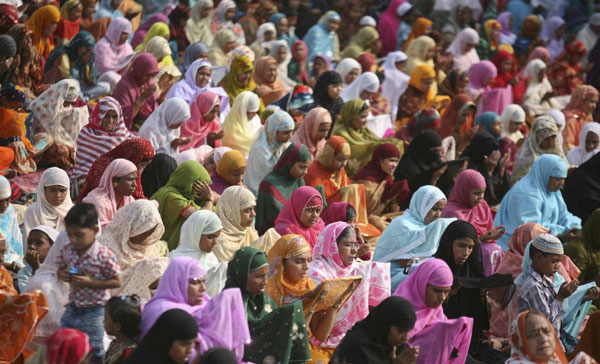 Muslims celebrate Eid al-Adha