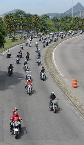 Harley fans roar to the sound of samba in Brazil