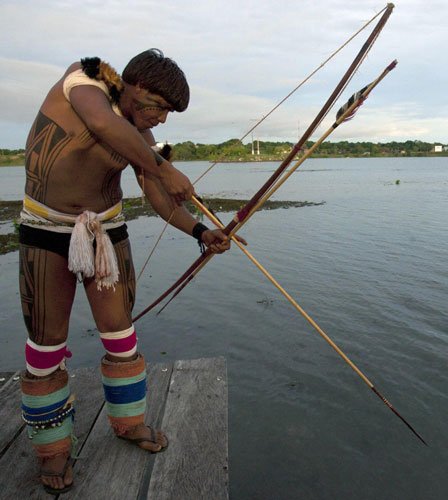 Native Brazilian competes in games