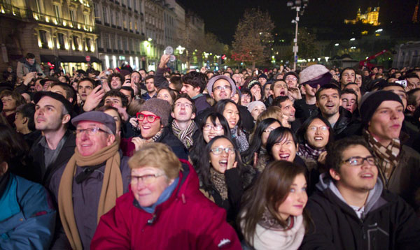 Annual wine feast in lyon