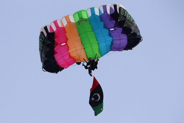 Military parade in Tripoli