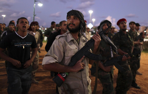 Military parade in Tripoli