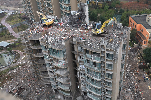 Rebuilding site in E China