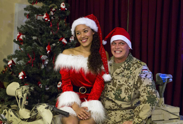ISAF soldiers celebrate Christmas