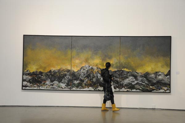Artist fuses oil painting and Chinese landscapes