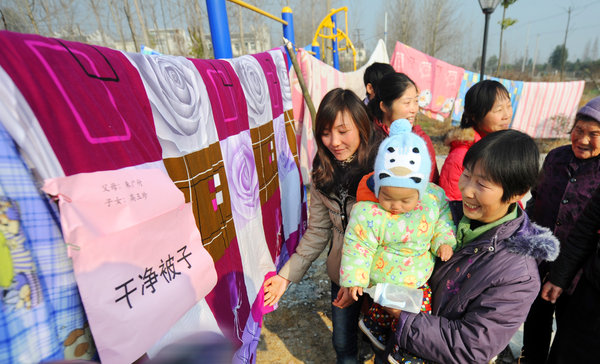 Filial piety wrapped up in quilts