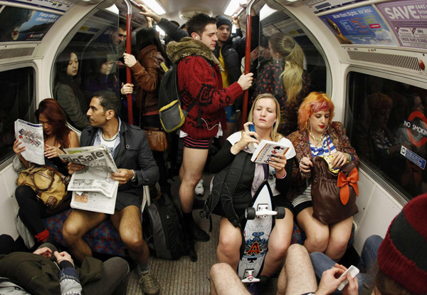 'No Pants Subway Ride' around the world