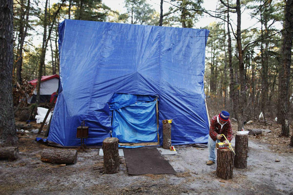Homeless community in New Jersey under pressure