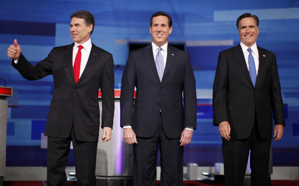 Republicans look to slow Romney momentum at debate