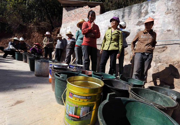 SW China drought leaves remote village thirsty