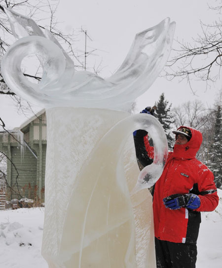 Finnish ice sculpture competition