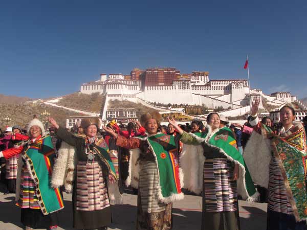 Jubilant Tibetans embrace New Year