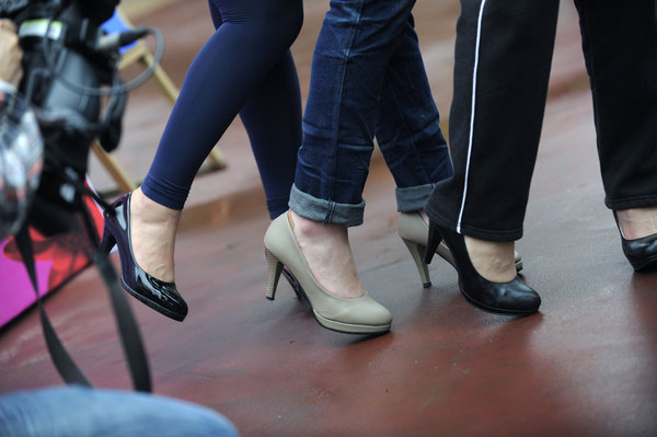 High heels race in South China city