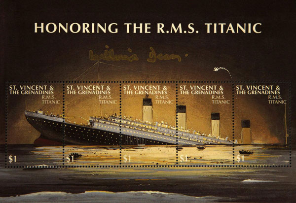 Commemorative Titanic stamps