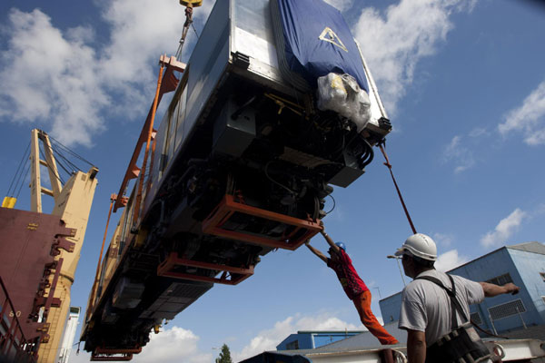 Chinese trains delivered to Argentina