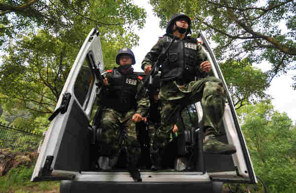 Anti-terror drill in E China