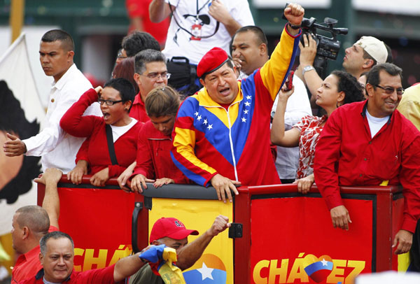 Chavez registers candidacy for presidential bid