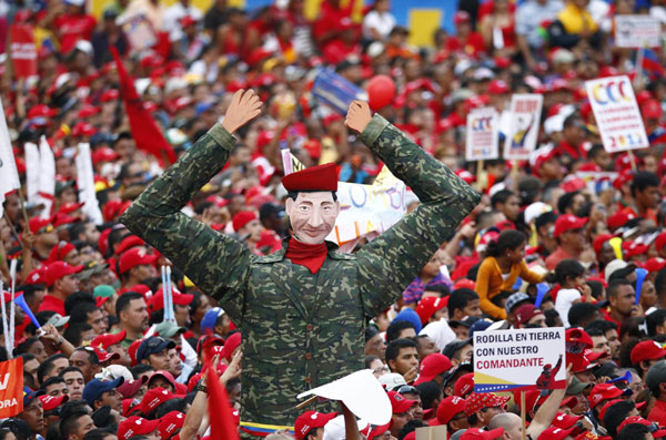 Chavez registers candidacy for presidential bid
