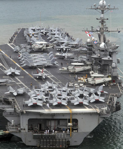 US carrier arrives in S. Korea for joint drill