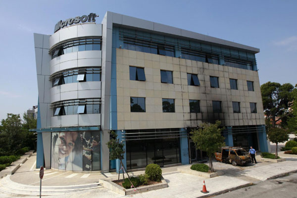 Gunmen attack Microsoft HQ in Athens