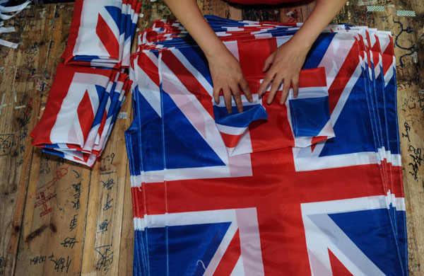 Chinese firm makes Olympic flags