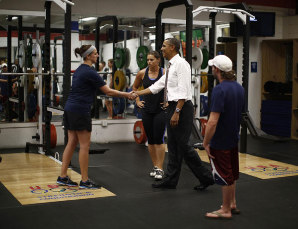 Obama visits US Olympic Training Facility