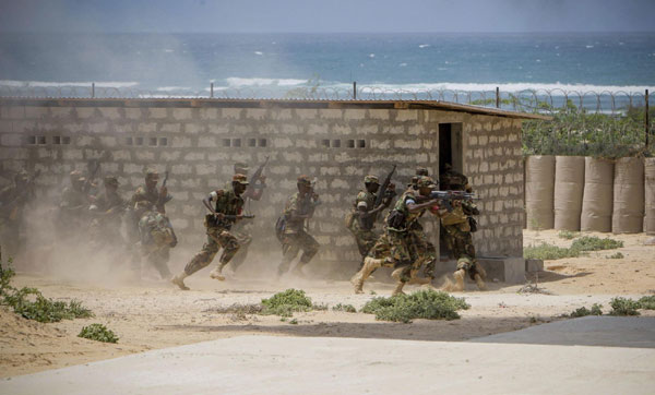 Passing-out parade of Somali soldiers