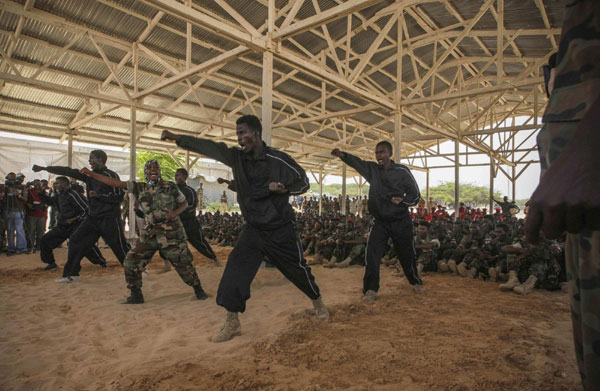 Passing-out parade of Somali soldiers