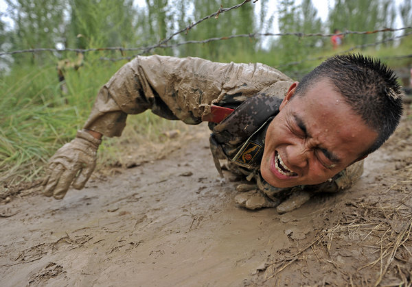 Grueling training makes soldiers strong