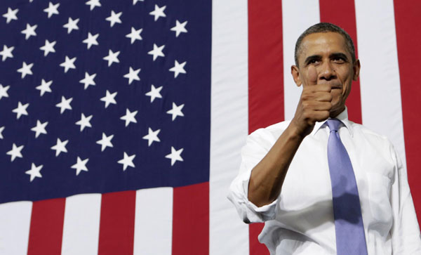 Obama on campaign trip to Ohio, Nevada