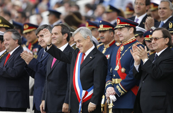 Chile stages military parade