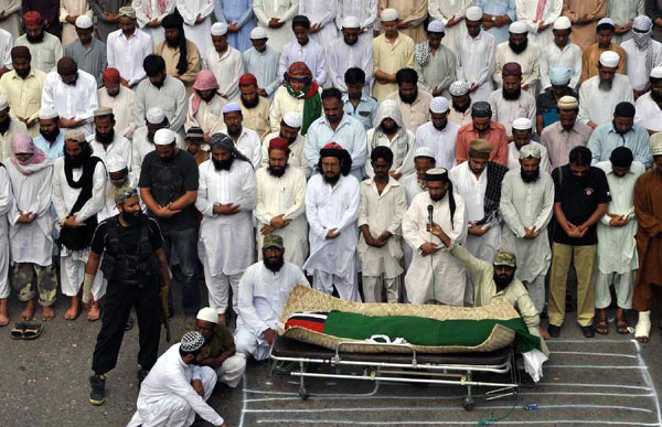 Funeral held for victims during anti-US protests