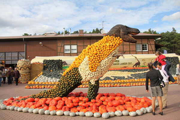 Pumpkin-weighing competition held in Berlin