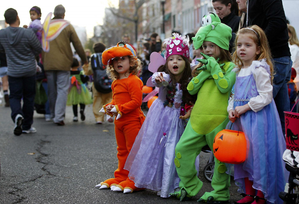 Halloween parade on after storm delay