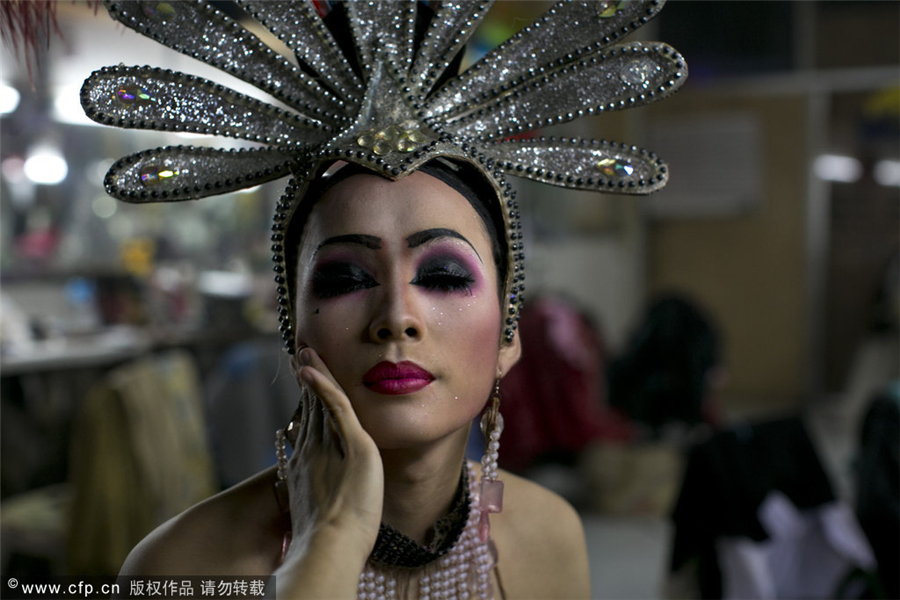 Ladyboys' lives on and off stage in Chiang Mai