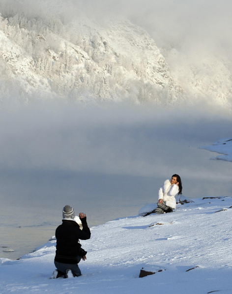 Cold hits Siberian city
