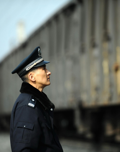Rail policeman with a good heart
