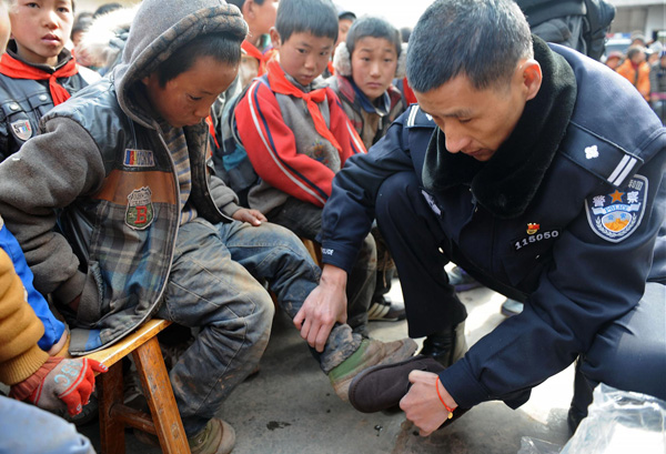 Rail policeman with a good heart