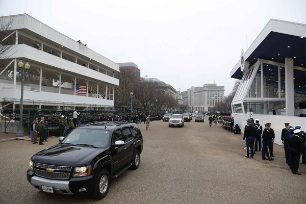 Rehearsal of swearing-in at US capitol