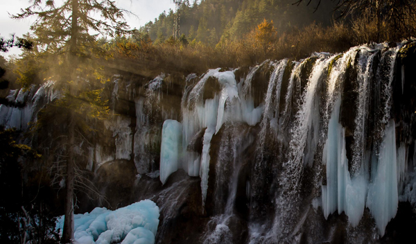 Icefall scenery in SW China