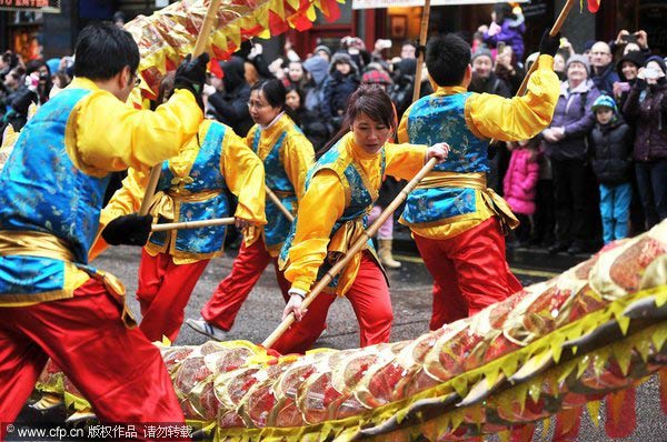 Chinese Spring Festival celebrated in London