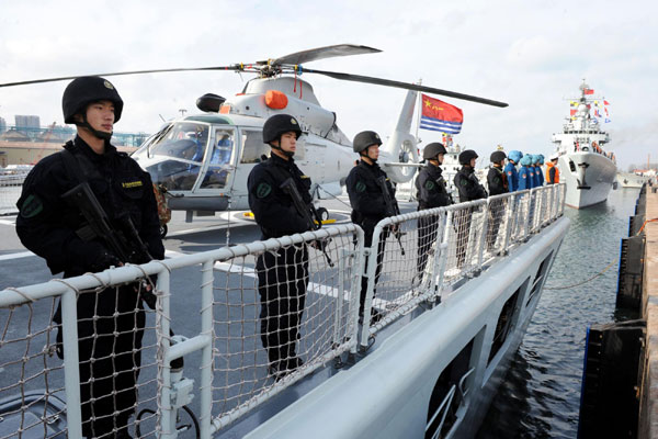 Chinese flotilla sets sail on escort missions