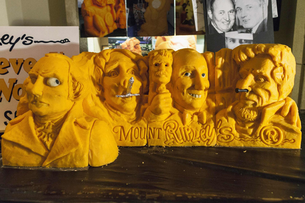 Cheese sculpture to commemorate President's Day