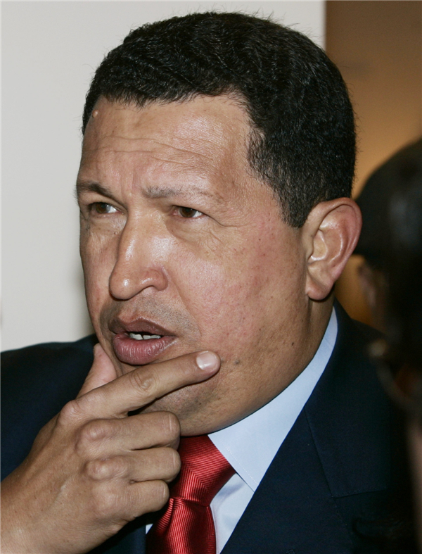 File photos: Venezuelan President Hugo Chavez