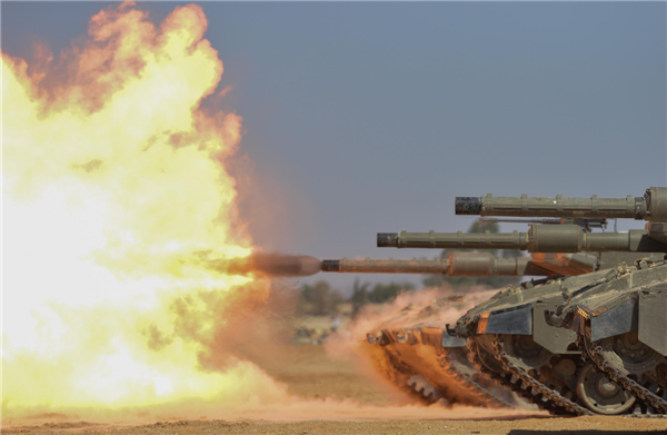 IDF female soldiers in shooting training