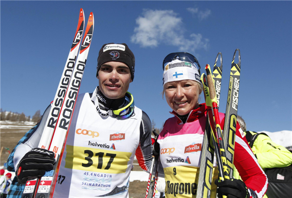 Engadin Ski Marathon held in switzerland