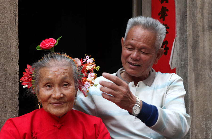 Flamboyant villagers honor sea goddess