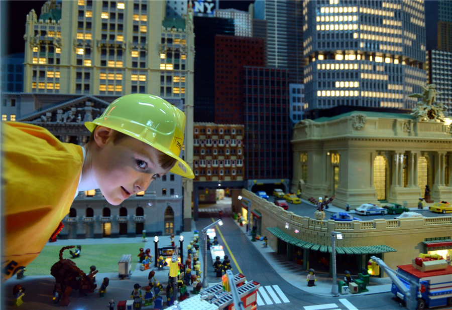 LEGO Miniland of Manhattan's iconic landmarks