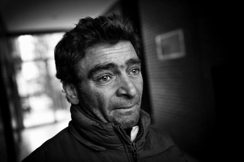 Carlos Garcia Bermudez, 39, a close friend of Juana Madrid cries as he waits for Juana's exclusion order in Madrid, Dec 14, 2012. Juana Madrid, 39, comes from Spain and lives in a rental home with her two daughters Isabel and Juani. She camped outside the Madrid Housing Institute office for two days. After dealing for months the exclusion order was finally suspended. Spain approved a two-year suspension of exclusions for some needy homeowners who unable to pay their mortgages. But activists said the government failed to address the larger issue of how to solve the problem that those who give up their homes may still remain indebted, sometimes for the rest of their lives. Economy, Science and Technology News Stories Bronze Award