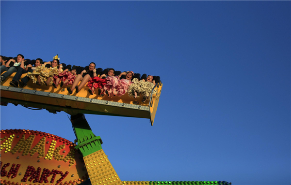 Traditional April fair in Seville, Spain